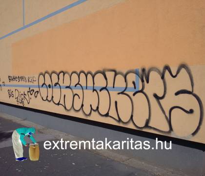 Graffiti takarítás