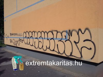Graffiti, falfirka eltávolítása